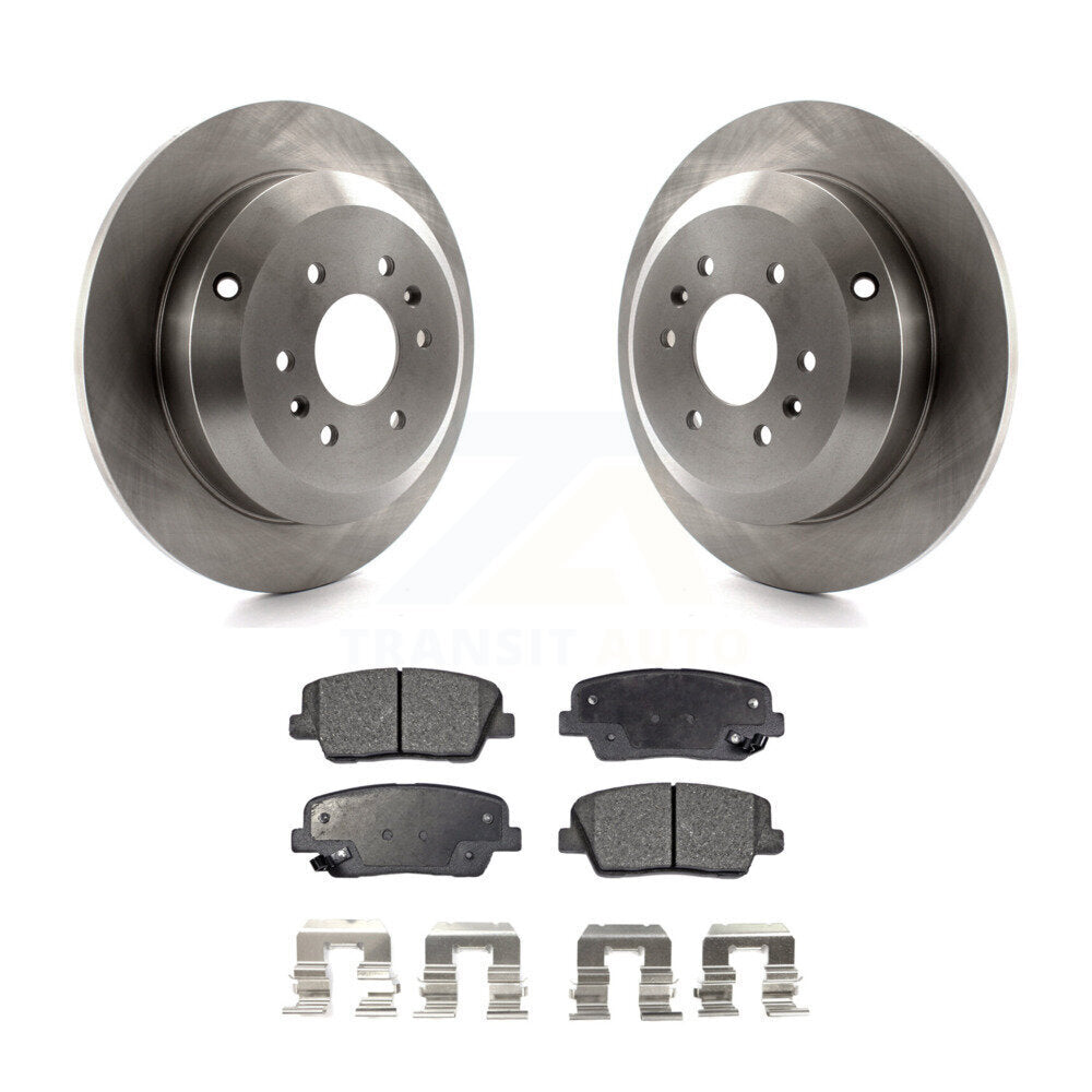 Kit de disques de frein à disque arrière et plaquettes semi-métalliques pour Kia Borrego 2009-2011