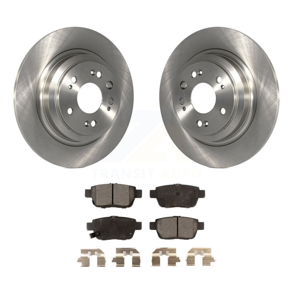 Kit de disques de frein à disque arrière et plaquettes semi-métalliques pour Acura TL 2009-2014