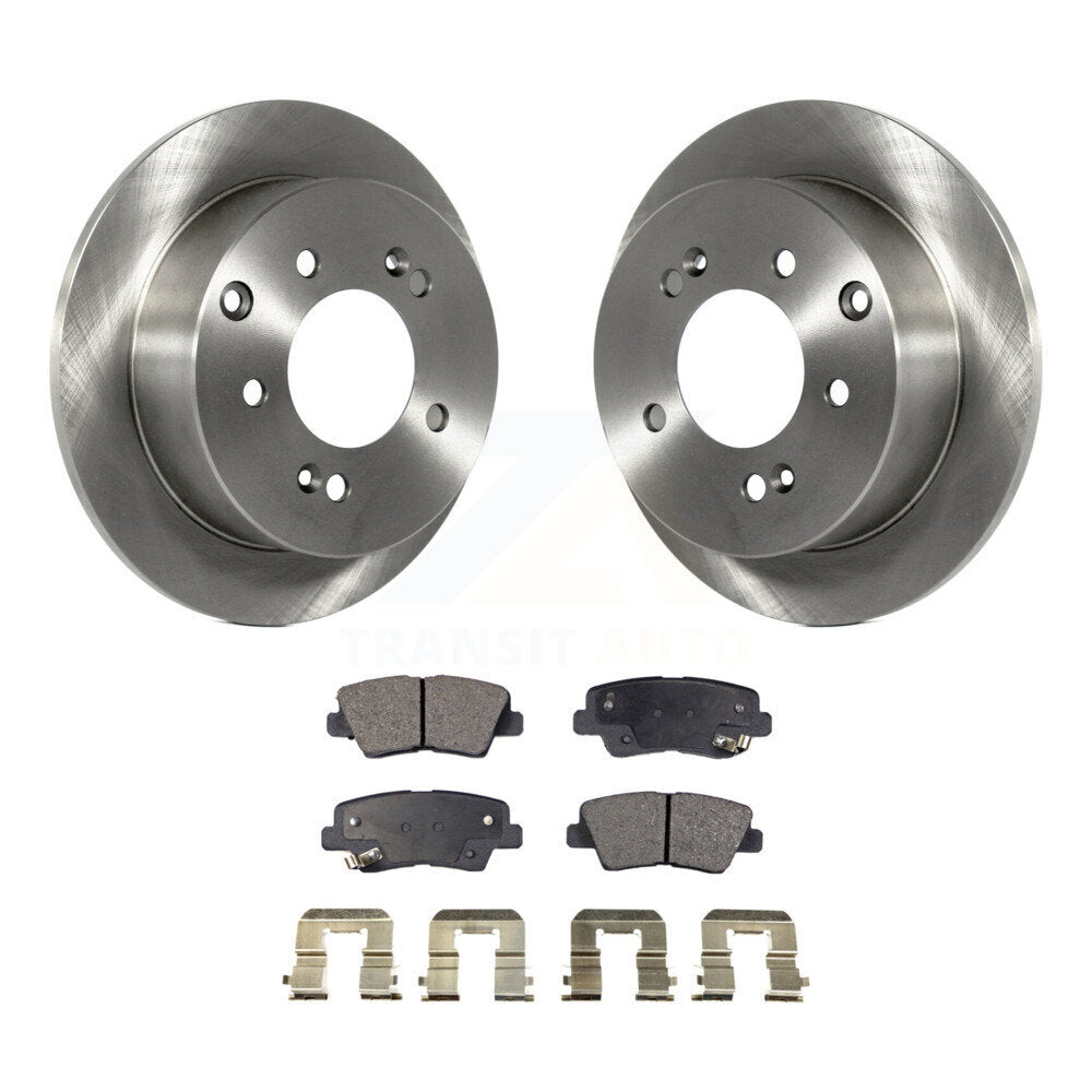 Kit de disques de frein à disque arrière et plaquettes semi-métalliques pour Kia Soul 2010-2013
