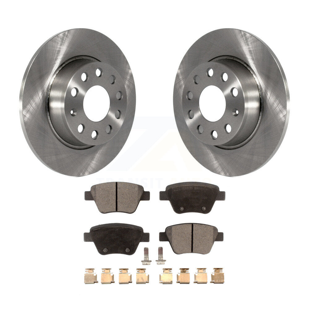 Kit de rotor de frein arrière et de plaquettes semi-métalliques pour Volkswagen Jetta Golf Beetle Passa