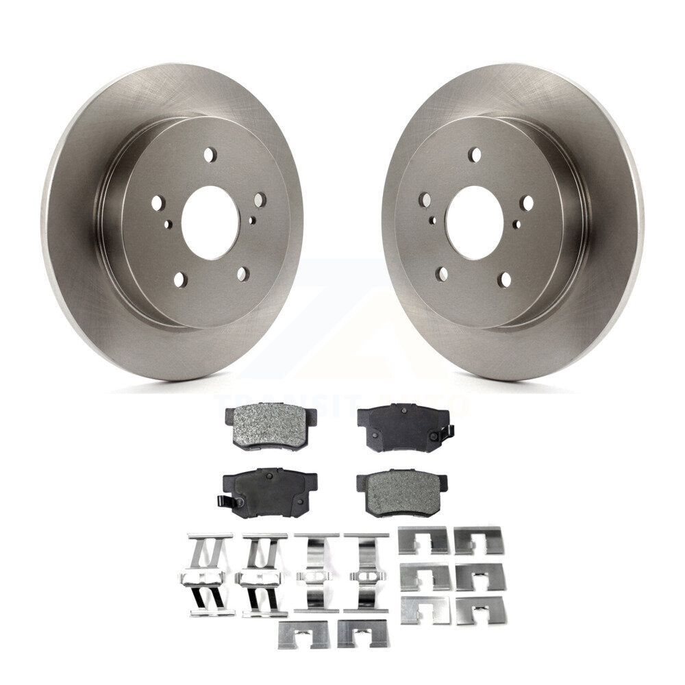 Kit de disques de frein à disque arrière et plaquettes semi-métalliques pour Suzuki Kizashi 2010-2013