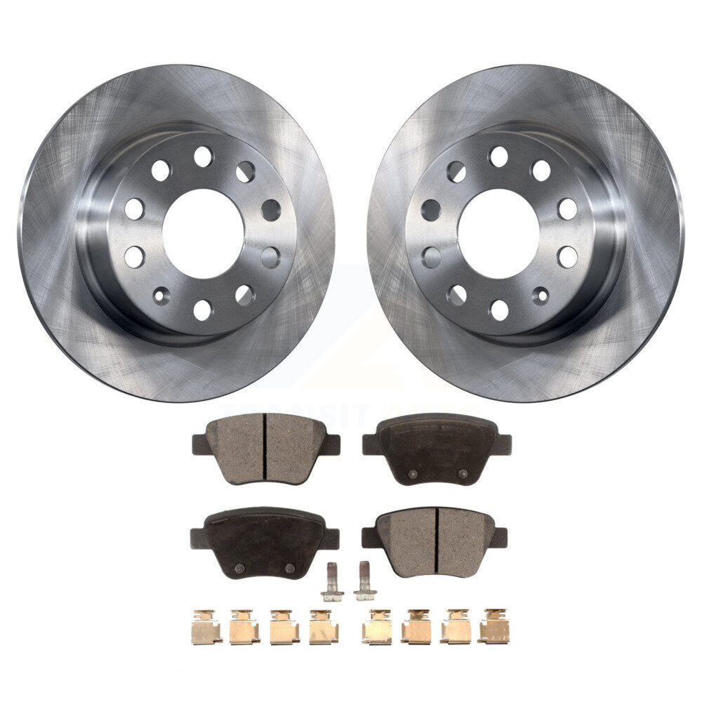 Kit de plaquettes semi-métalliques de Rotor de frein à disque arrière, pour Volkswagen Jetta Eos Audi A3 GT