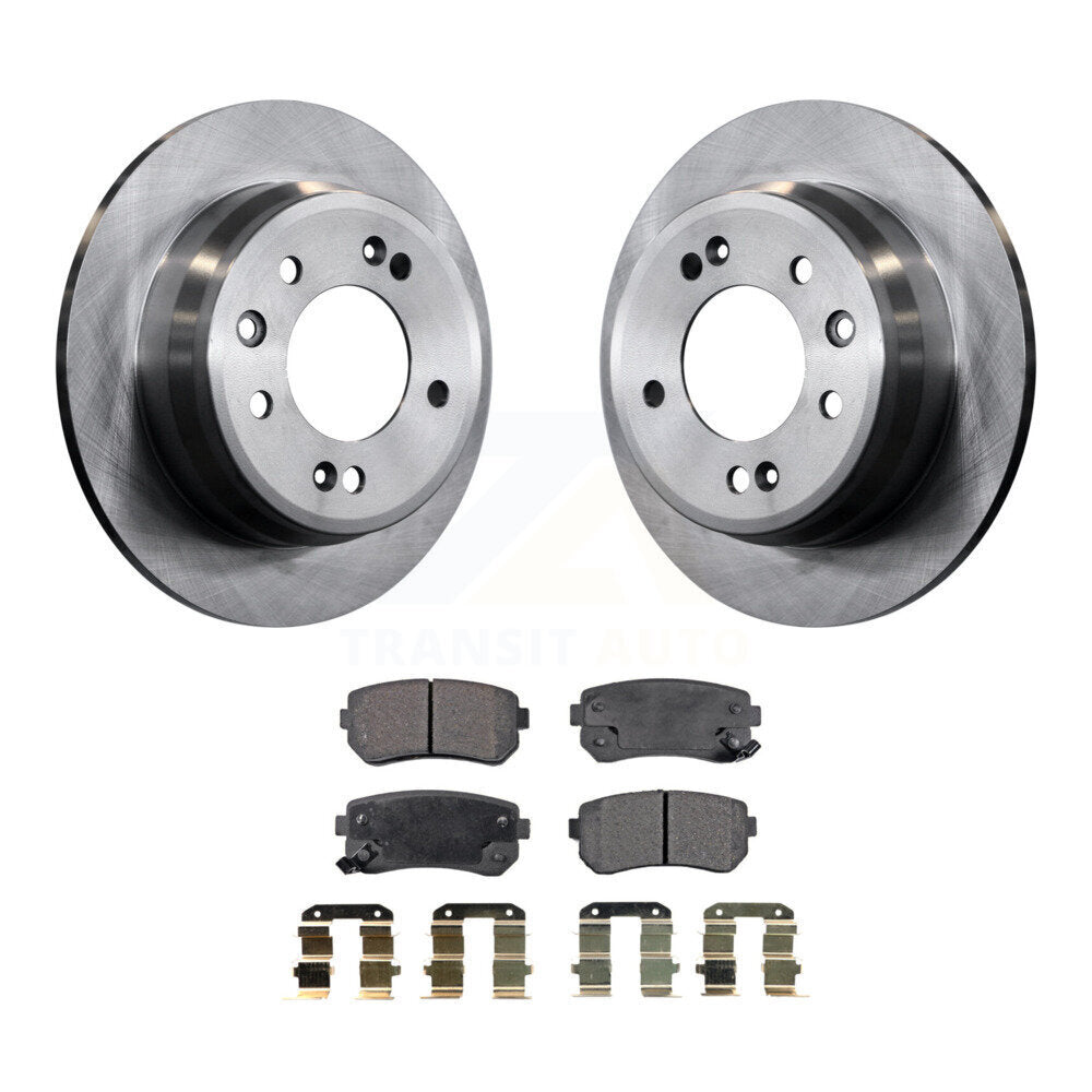 Kit de rotor de frein arrière et de plaquettes semi-métalliques pour Hyundai Elantra Tucson Kia Sportag
