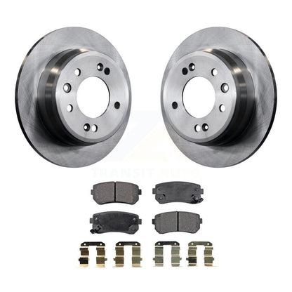 Kit de rotor de frein arrière et de plaquettes semi-métalliques pour Hyundai Elantra Tucson Kia Sportag