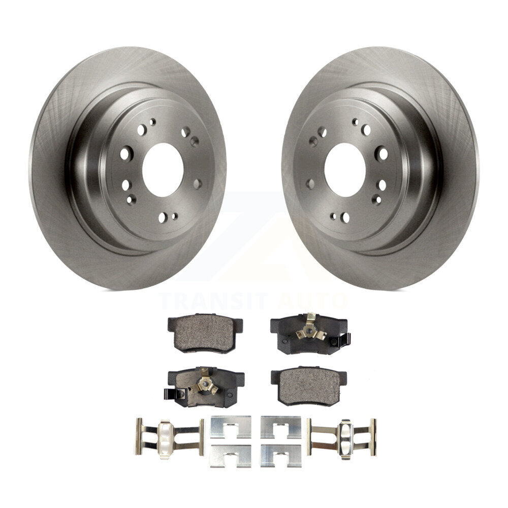Kit de disques de frein à disque arrière et plaquettes semi-métalliques pour Honda Accord Crosstour