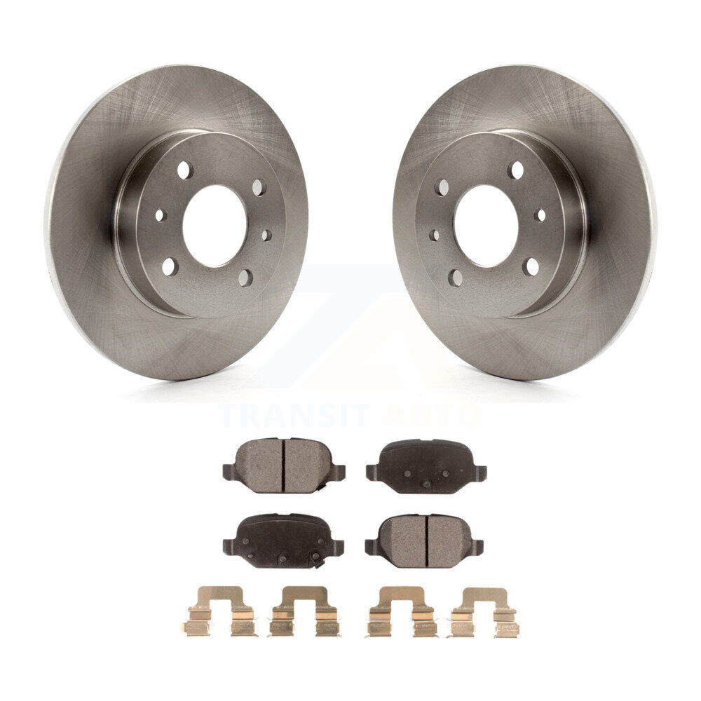 Kit disques de frein à disque arrière et plaquettes semi-métalliques pour Fiat 500 K8F-101923