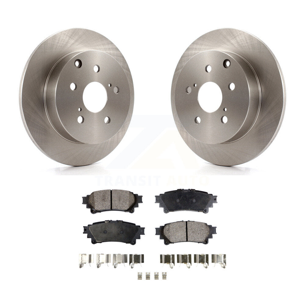 Kit de disques de frein à disque arrière et plaquettes semi-métalliques pour Toyota Prius V Mirai