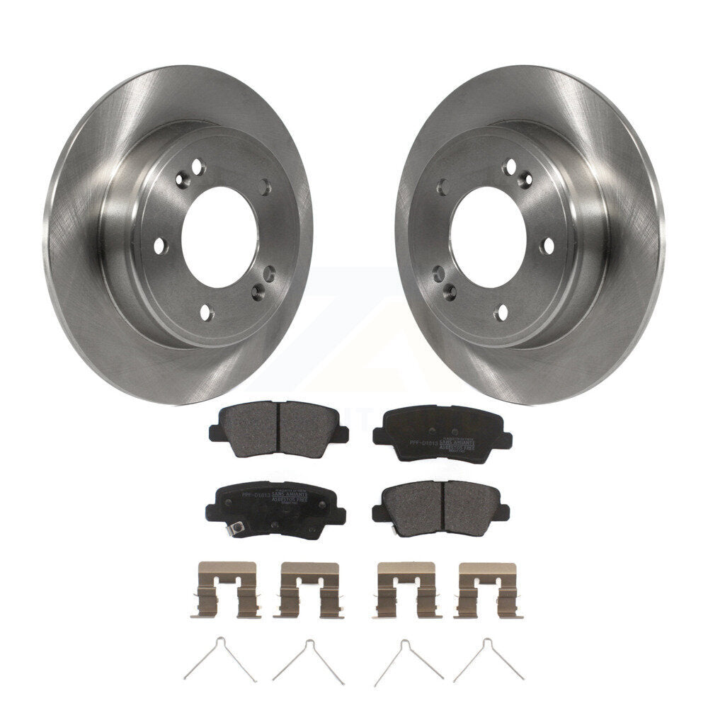 Kit de rotor de frein arrière et de plaquettes semi-métalliques pour Kia Hyundai Kona Forte Soul Elantr