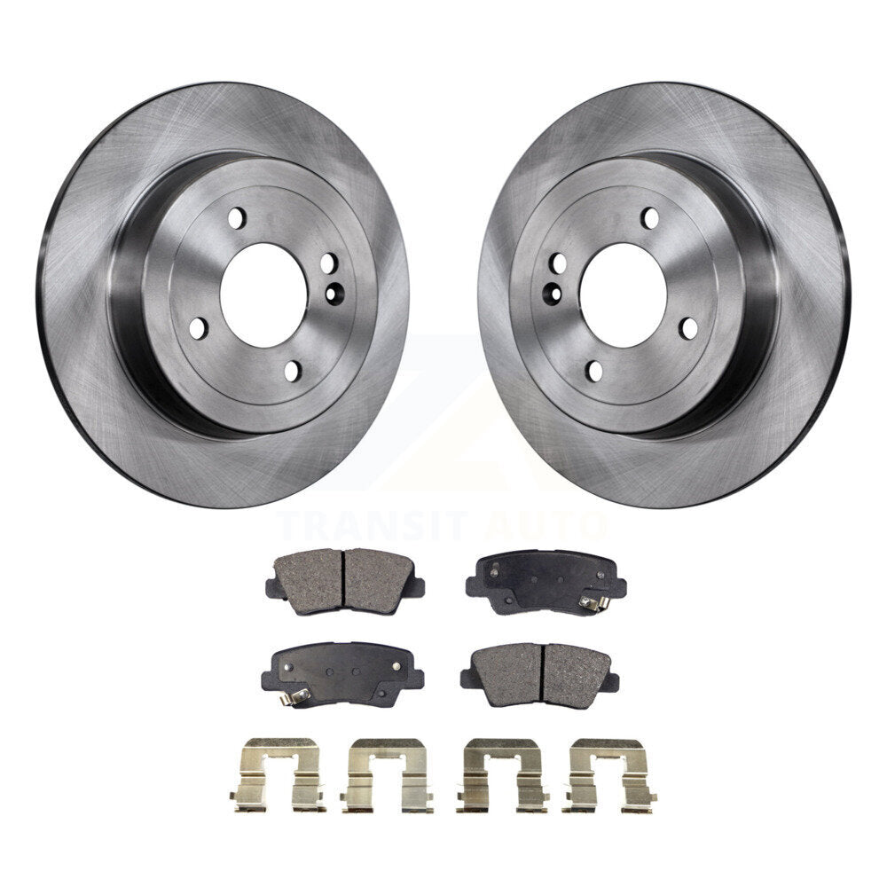 Kit de disques de frein à disque arrière et de plaquettes semi-métalliques pour Hyundai Accent 2011