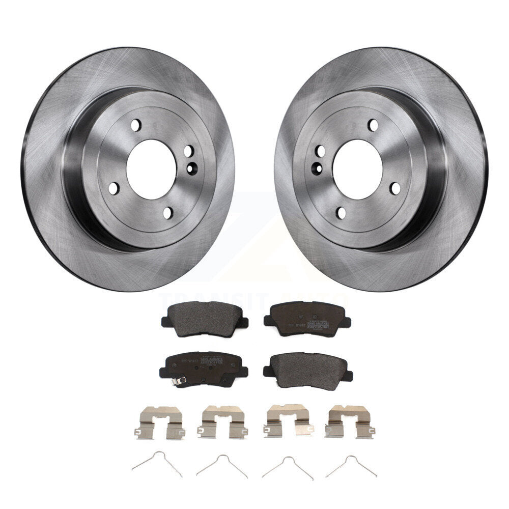Kit de disques de frein à disque arrière et plaquettes semi-métalliques pour Kia Rio Hyundai Accent