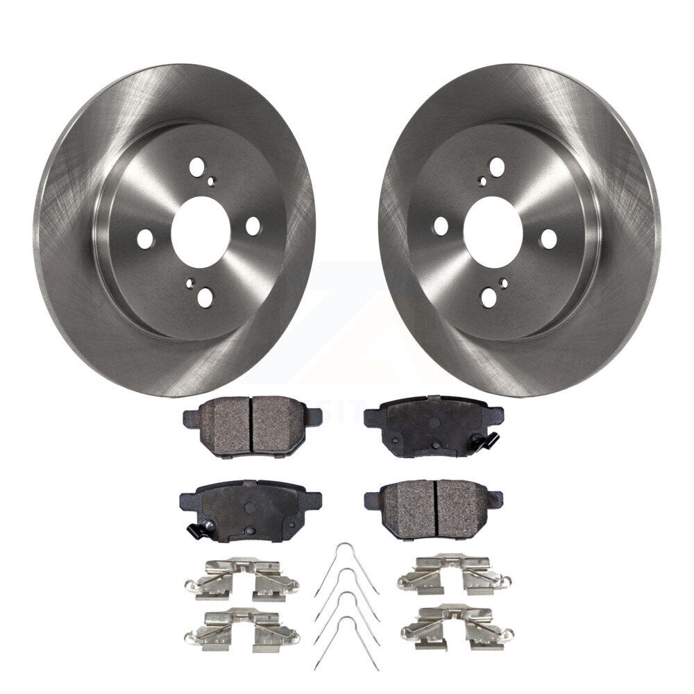 Kit de disques de frein à disque arrière et plaquettes semi-métalliques pour Toyota Yaris 2012-2018