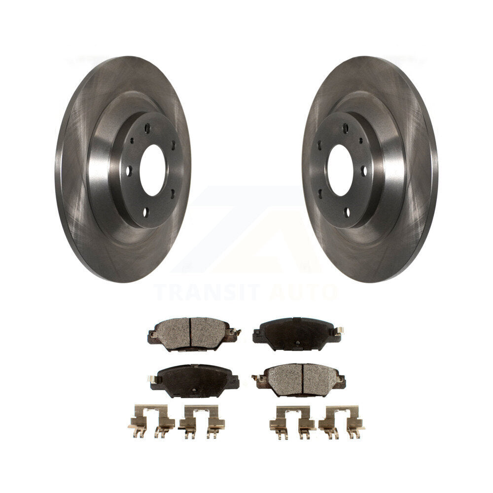Kit de disques de frein à disque arrière et plaquettes semi-métalliques pour Mazda CX-5 2016-2024