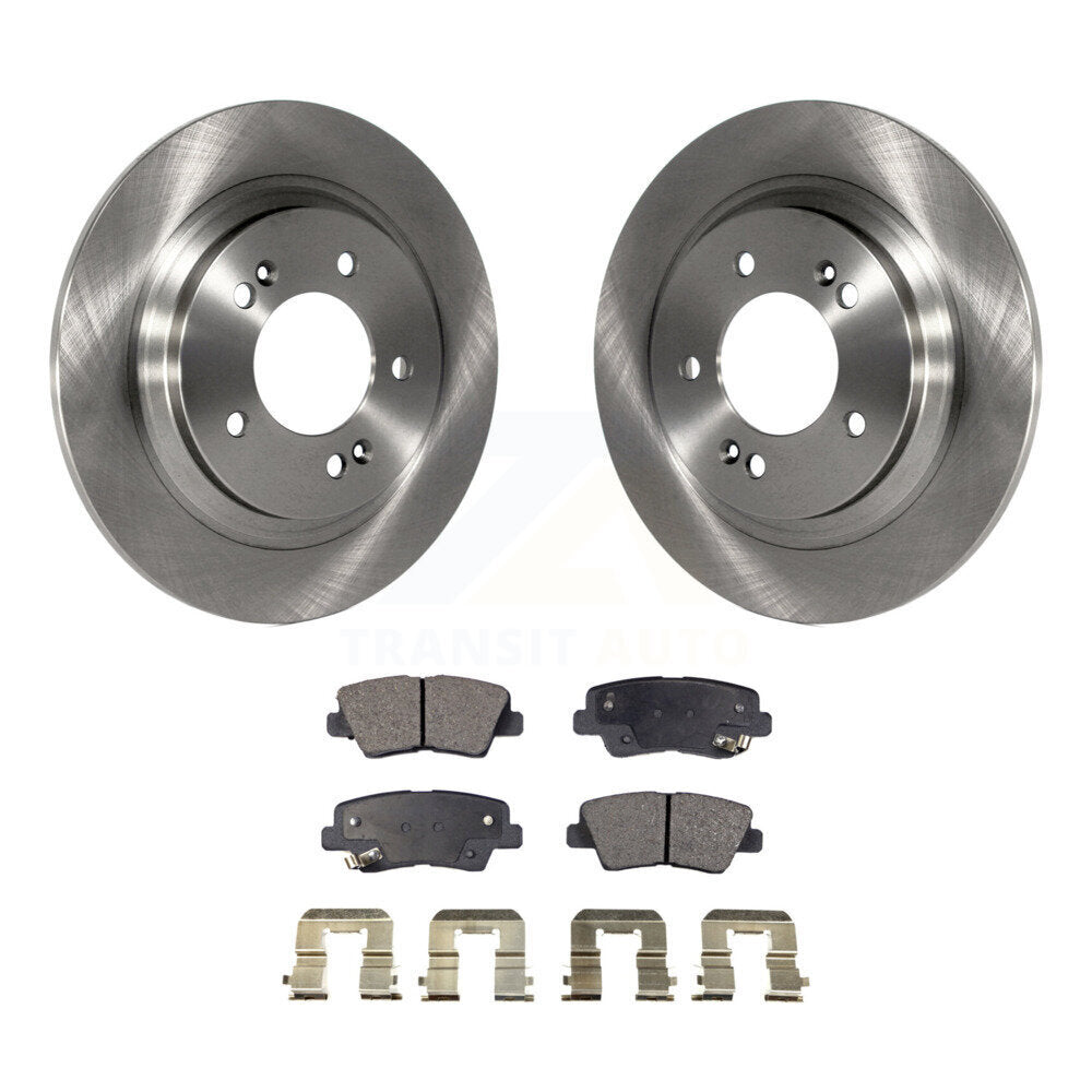 Kit de disques de frein à disque arrière et plaquettes semi-métalliques pour Hyundai Sonata Azera