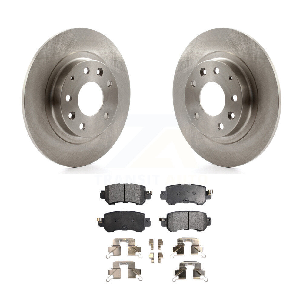 Kit de disques de frein à disque arrière et plaquettes semi-métalliques pour Mazda CX-3 2016-2018