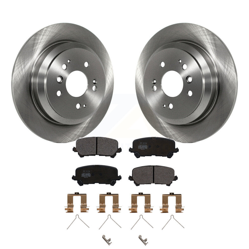 Rotor de frein à disque arrière et Kit de plaquettes semi-métalliques pour Honda Pilot Ridgeline Passpor