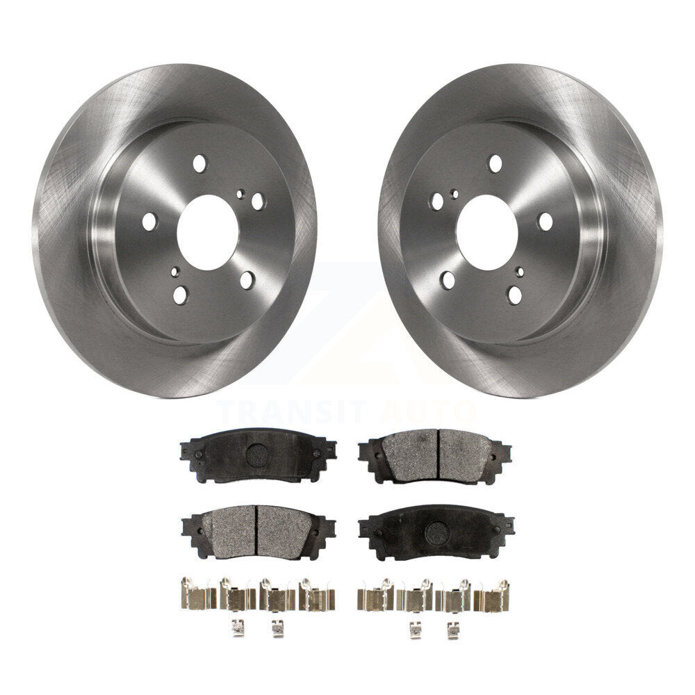 Rotors de frein arrière et Kit de plaquettes semi-métalliques pour Toyota RAV4 Camry Lexus C-HR NX30