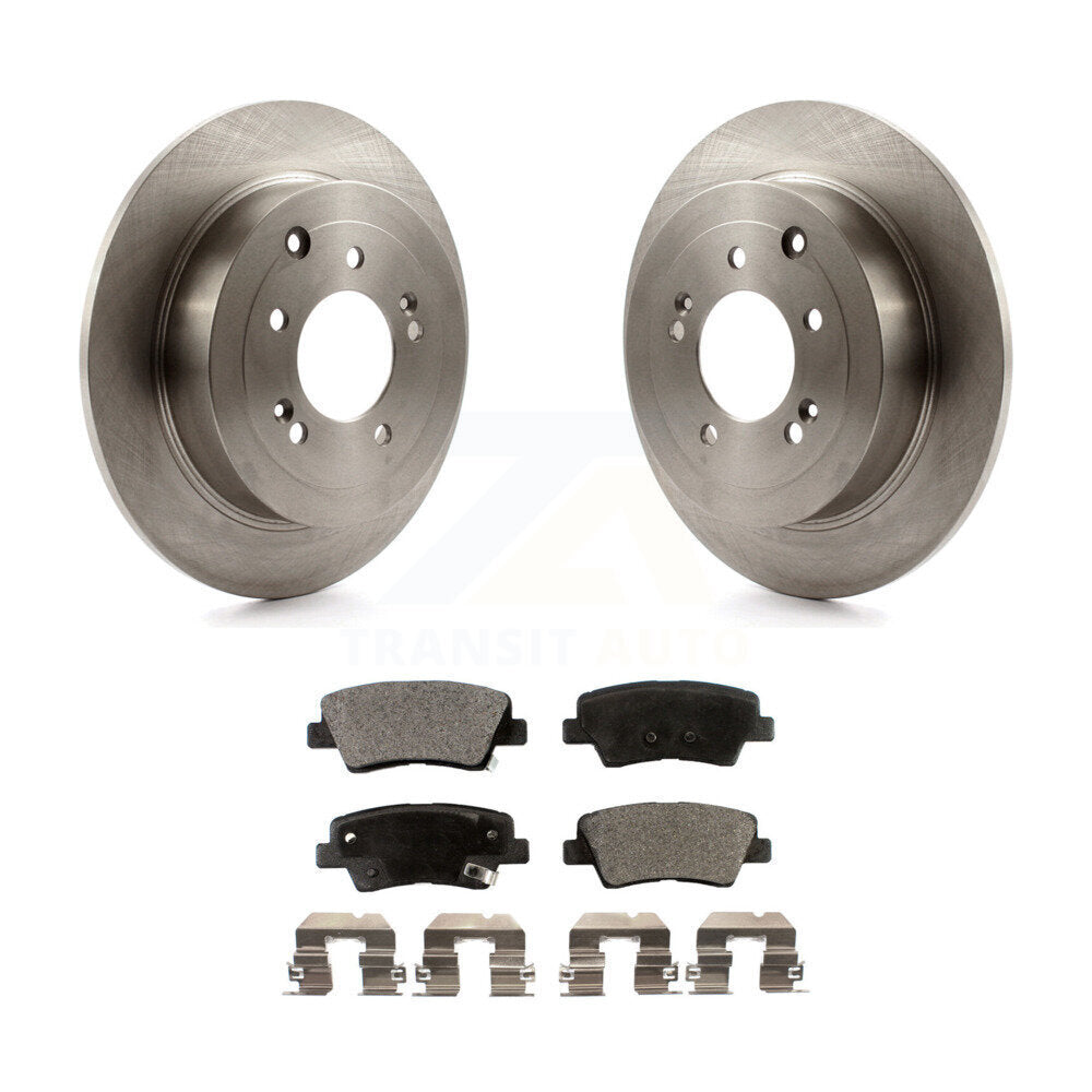 Rotors de frein à disque arrière et Kit de plaquettes semi-métalliques pour Hyundai Tucson Kia Sportag