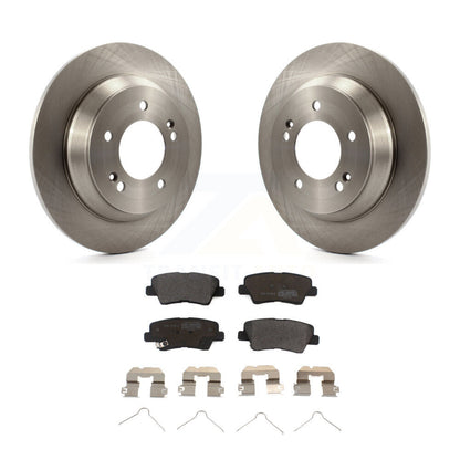 Kit de rotor de frein arrière et de plaquettes semi-métalliques pour Kia Rondo avec stationnement manuel