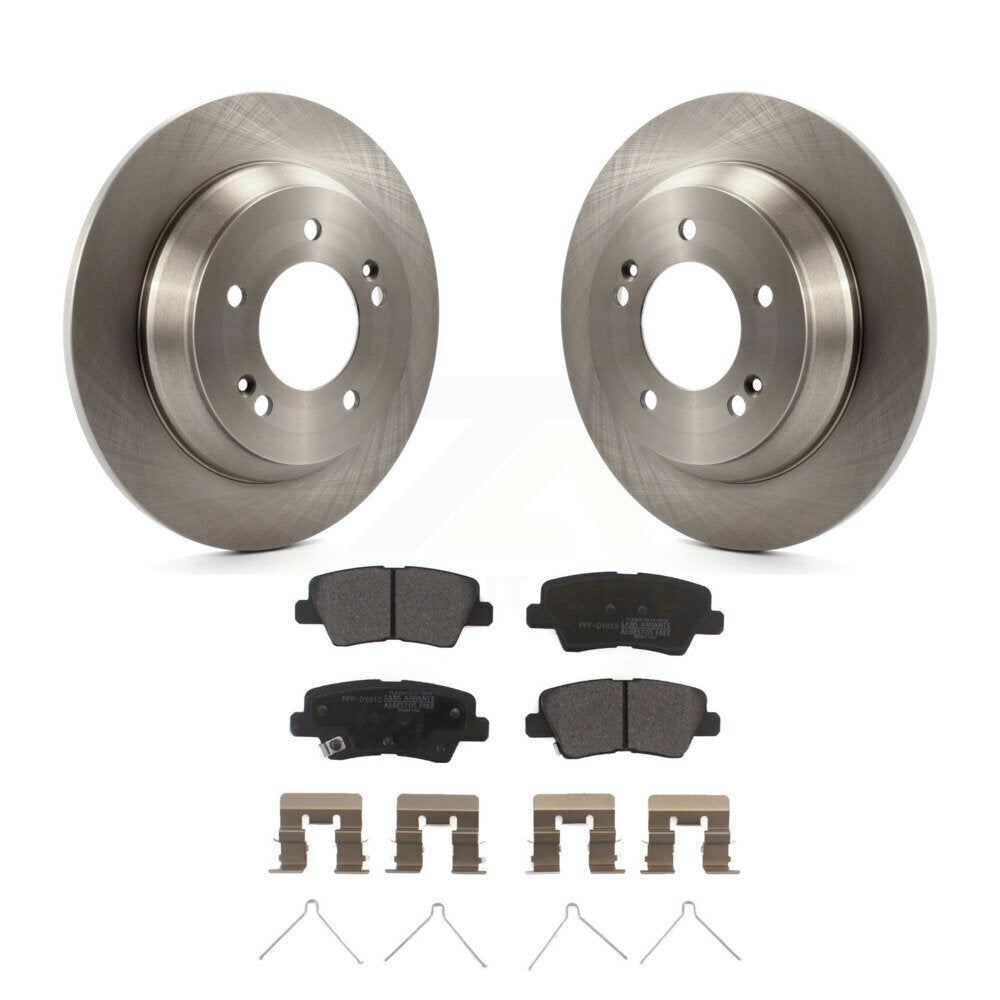 Kit de plaquettes semi-métalliques de Rotor de frein arrière pour Kia Rondo avec stationnement électrique