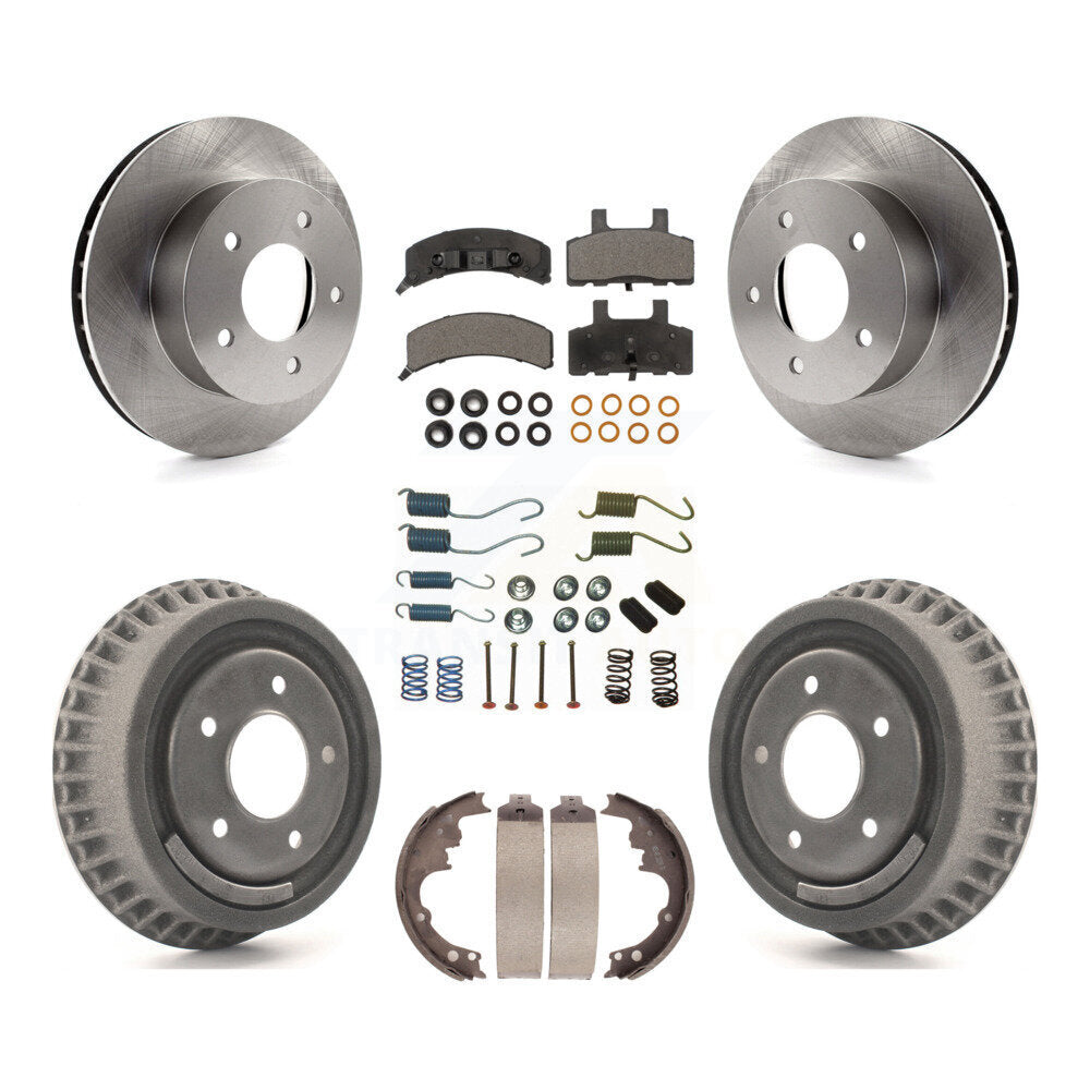 Kit de tambour à plaquettes semi-métalliques de rotors de frein avant et arrière (7 pièces) pour Chevrolet Astro GM