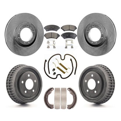 Kit de tambour à plaquettes semi-métalliques, Rotor de frein à disque avant et arrière (7 pièces) pour Pontiac Montan