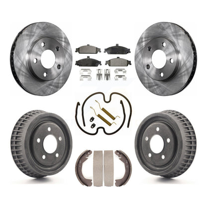 Kit de plaquettes et de tambour semi-métalliques pour Rotor de frein avant et arrière (7 pièces) pour Pontiac Grand A