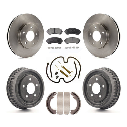 Kit de tambour à plaquettes semi-métalliques, Rotor de frein à disque avant et arrière (7 pièces) pour Pontiac Montan
