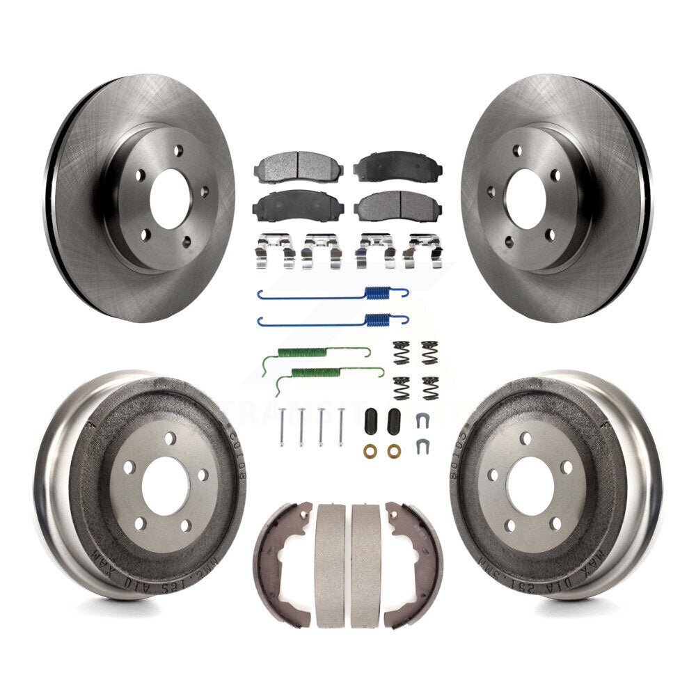 Kit de tambour à plaquettes semi-métalliques pour Rotor de frein avant et arrière (7 pièces) pour Saturn Vue Chevrole