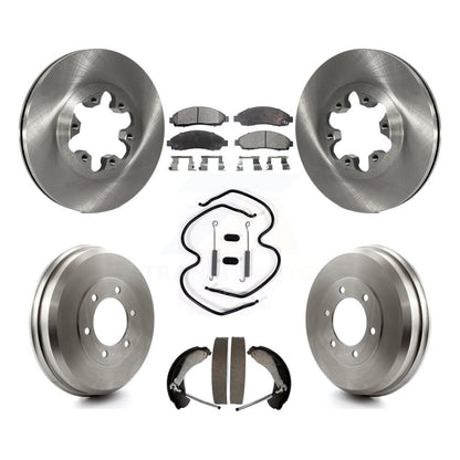 Kit de plaquettes et de tambour semi-métalliques pour Rotor de frein avant et arrière (7 pièces) pour Chevrolet Colorad