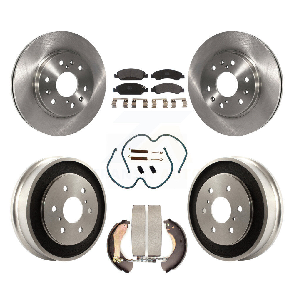 Kit de plaquettes et tambours semi-métalliques pour Rotor de frein avant et arrière (7 pièces) pour Chevrolet GMC 150