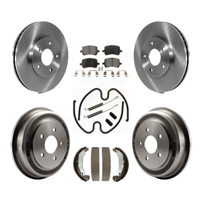 Rotor de frein à disque avant et arrière, Kit de plaquettes et de tambour semi-métalliques (7 pièces) pour Chevrolet HH