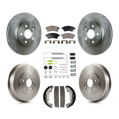 Kit de tambour à plaquettes semi-métalliques, Rotor de frein à disque avant et arrière (7 pièces) pour Chevrolet Cruz