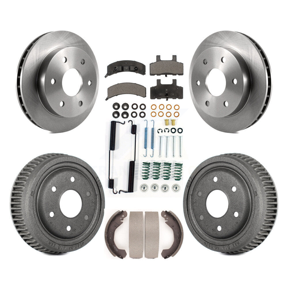 Kit de tambour à plaquettes semi-métalliques pour rotors de frein avant et arrière (7 pièces) pour Chevrolet K1500 GM