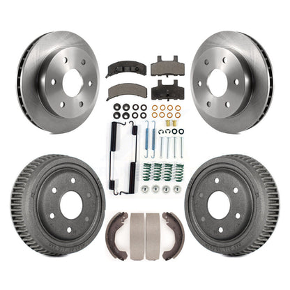 Kit de tambour à plaquettes semi-métalliques pour rotors de frein avant et arrière (7 pièces) pour Chevrolet K1500 GM