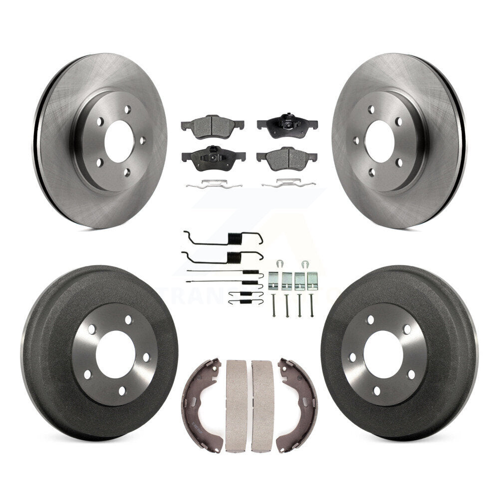Kit de tambour à plaquettes semi-métalliques pour rotors de frein avant et arrière (7 pièces) pour Ford Escape Mercur