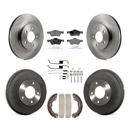 Kit de tambour à plaquettes semi-métalliques pour rotors de frein avant et arrière (7 pièces) pour Ford Escape Mercur
