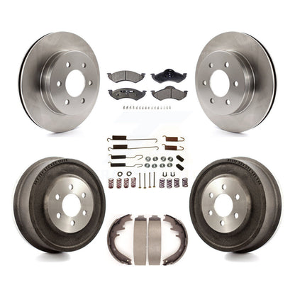 Kit de tambour à plaquettes semi-métalliques pour Rotor de frein avant et arrière (7 pièces) pour Dodge Dakota Durang
