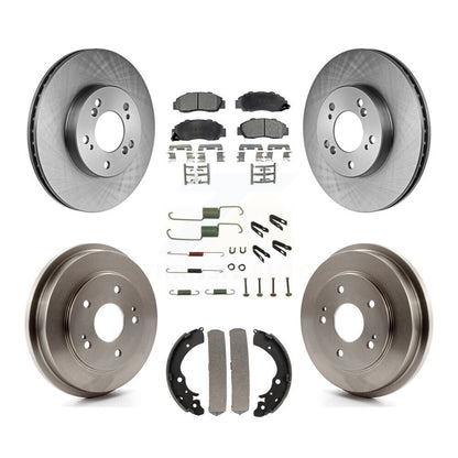 Kit de tambour à plaquettes semi-métalliques pour rotor de frein avant et arrière (7 pièces) pour Honda CR-1997-2001