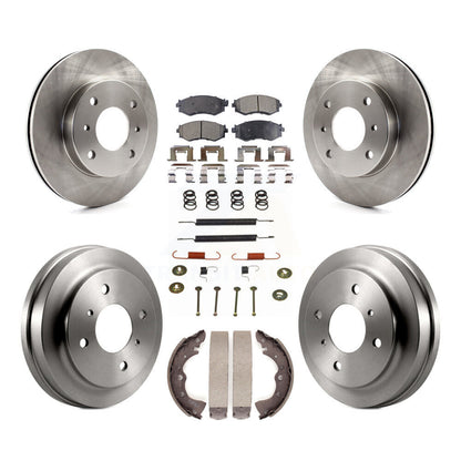 Kit de plaquettes et tambours semi-métalliques pour Rotor de frein avant et arrière (7 pièces) pour Nissan Sentra 1.8
