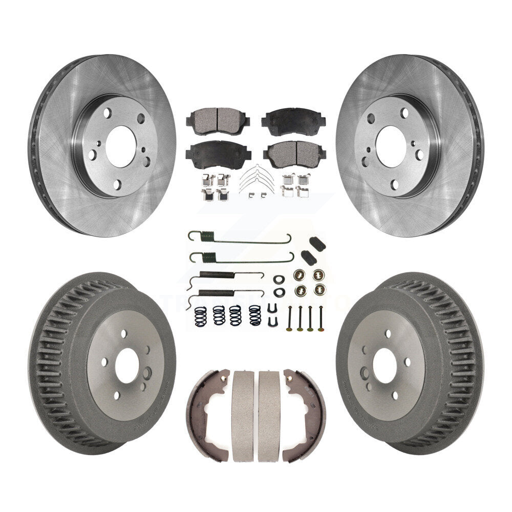 Kit de tambour à plaquettes semi-métalliques pour rotors de frein avant et arrière (7 pièces) pour Toyota Sienn 98-03
