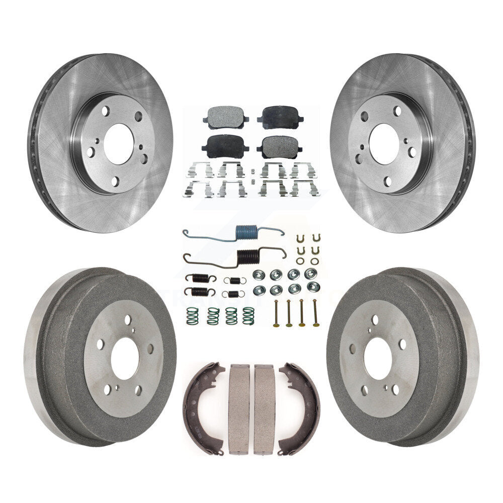 Kit de plaquettes et tambours semi-métalliques pour Rotor de frein avant et arrière (7 pièces) pour Toyota Solara 2.2