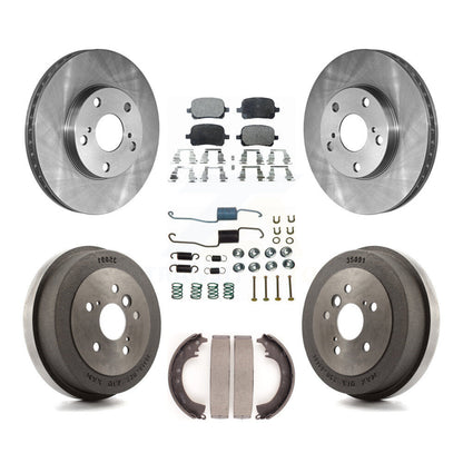Kit de plaquettes et de tambour semi-métalliques de Rotor de frein avant et arrière (7 pièces) pour Toyota Solara 2.4