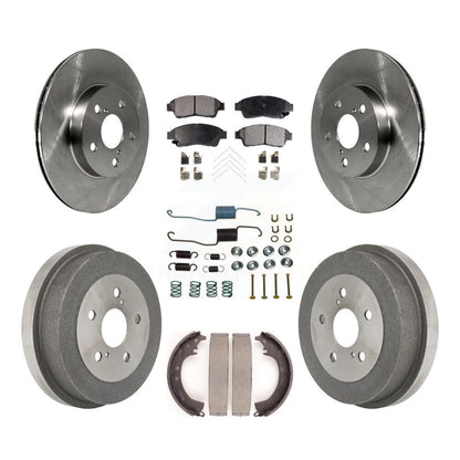 Kit de plaquettes et de tambours semi-métalliques pour rotors de frein avant et arrière (7 pièces) pour Toyota RAV 96-00