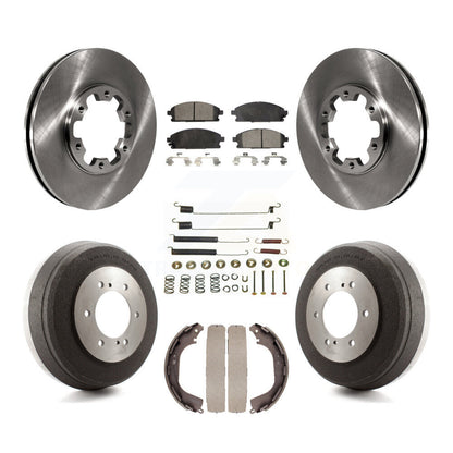 Rotors de frein avant et arrière, Kit de plaquettes et tambours semi-métalliques (7 pièces) pour Nissan Pathfinde