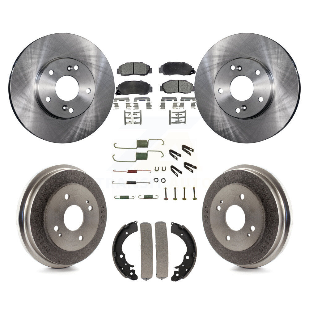 Rotors de frein avant et arrière, Kit de plaquettes et tambours semi-métalliques (7 pièces) pour Honda Accord 3.0