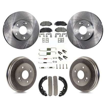 Rotors de frein avant et arrière, Kit de plaquettes et tambours semi-métalliques (7 pièces) pour Honda Accord 3.0