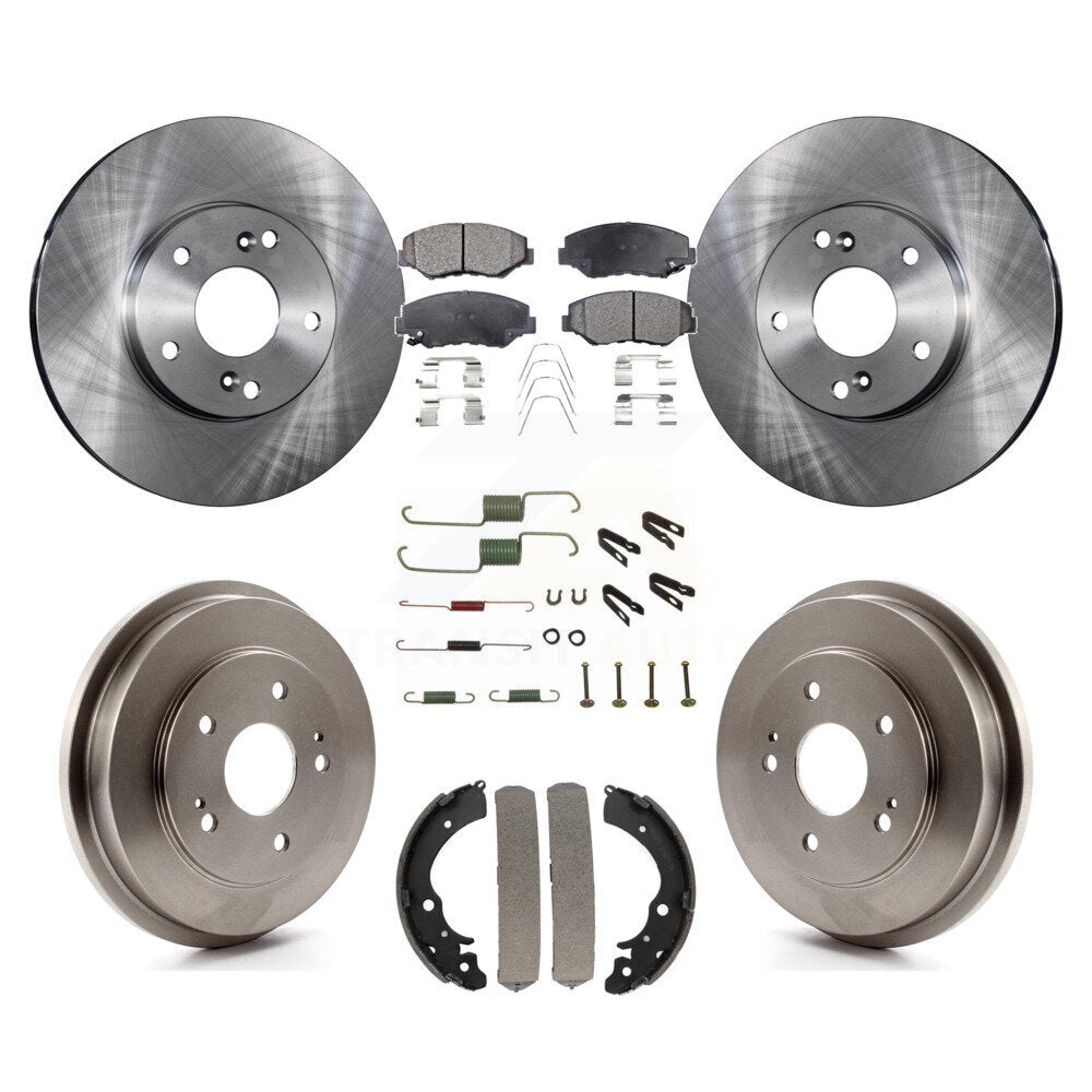 Kit de plaquettes et de tambour semi-métalliques pour Rotor de frein avant et arrière (7 pièces) pour Honda Accord Fi