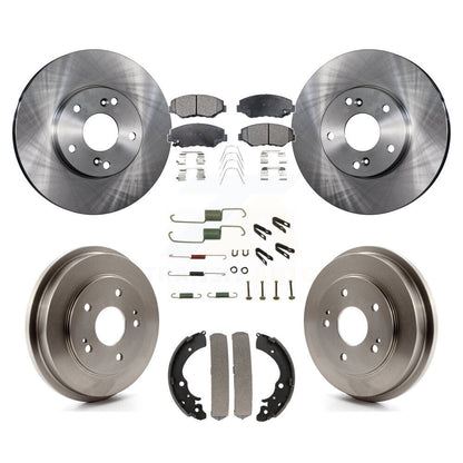 Kit de plaquettes et de tambour semi-métalliques pour Rotor de frein avant et arrière (7 pièces) pour Honda Accord Fi