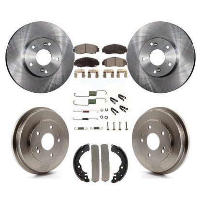 Kit de plaquettes et de tambour semi-métalliques pour Rotor de frein avant et arrière (7 pièces) pour Honda Civic Accor