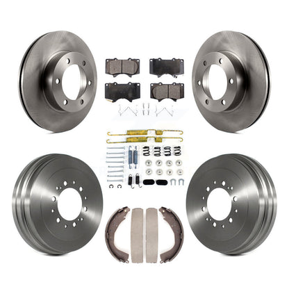 Kit de tambour à plaquettes semi-métalliques pour rotors de frein avant et arrière (7 pièces) pour Toyota Tundr 04-06